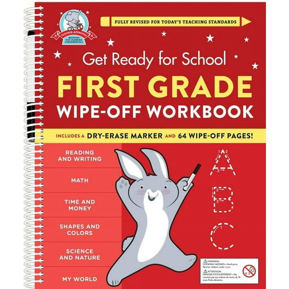 Get Ready for School Get Ready for School: First Grade Wipe-Off Workbook, (Spiral-Bound)