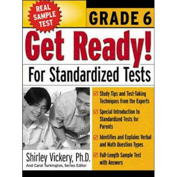 Pre-Owned Get Ready! for Standardized Tests: Grade 6 (Paperback) 0071360158 9780071360159