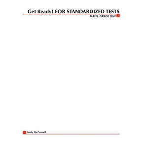 Get Ready for Standardized Tests Math Get Ready! for Standardized Tests: Math Grade 1, (Paperback)