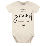 Get Ready for a Grand Adventure Onesie®, Pregnancy Announcement, Pregnancy Reveal to Grandparents, Natural, Minimalist
