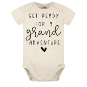Get Ready for a Grand Adventure Onesie®, Pregnancy Announcement, Pregnancy Reveal to Grandparents, Natural