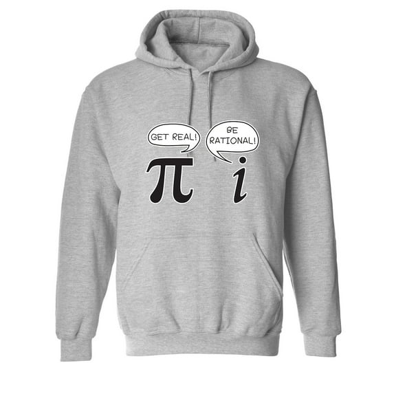 Get Real Be Rational Sarcastic Novelty Gift Idea Adult Humor Funny Men's Hoodies