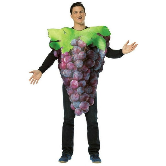 Get Real Bunch Of Purple Grapes Adult Halloween Costume - One Size