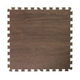 thumbnail image 1 of get rung walnut woodgrain fitness mat with interlocking foam tiles for gym flooring. excellent for pilates, yoga, aerobic cardio work outs and kids playrooms. perfect exercise mat(wood, 864sqft), 1 of 3