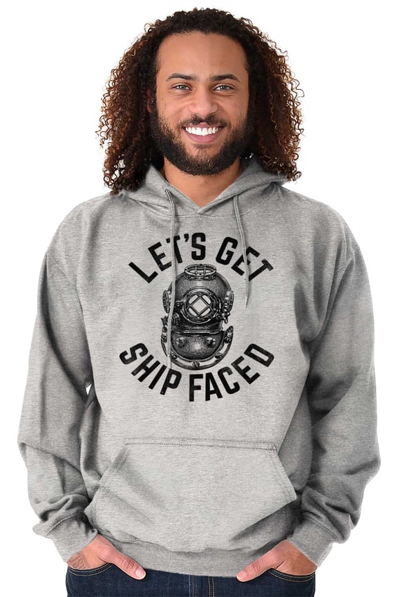 Get Ship Faced Drinking Alcohol Funny Hoodie Sweatshirt Women Men Brisco Brands S