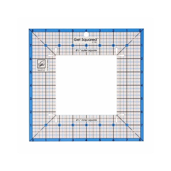 Get Squared Ruler; 8-1/2" Outer 4-1/2" Inner