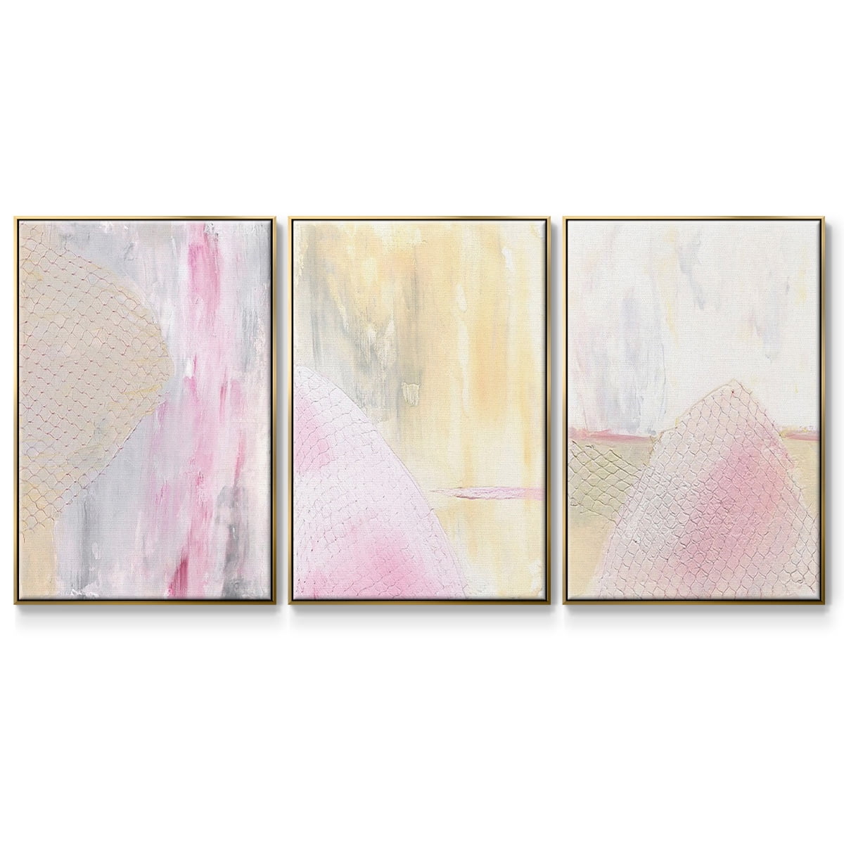 Get Sweet I - Framed Premium Gallery Wrapped Canvas L Frame 3 Piece Set - Ready to Hang