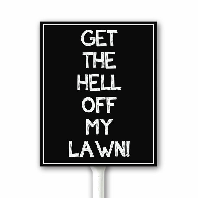 Ymaotrade 'Please Keep Off The Grass' Schild – 17,5x22 Cm, Aluminium Mit Pfahl, Wetterfest Für Garten & Rasen
