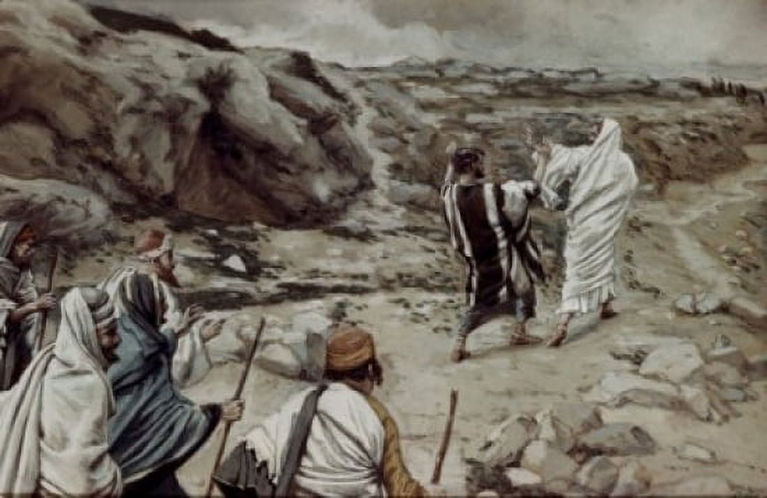 Get Thee Behind Me Satan James Tissot (1836-1902 French) Canvas Art - James Tissot (18 x 24)