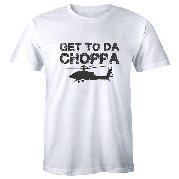 Get To Da Choppa! T-Shirt Vintage Retro 80'S Movie Shirt Men'S T-Shirt Tee All Size S-5XL