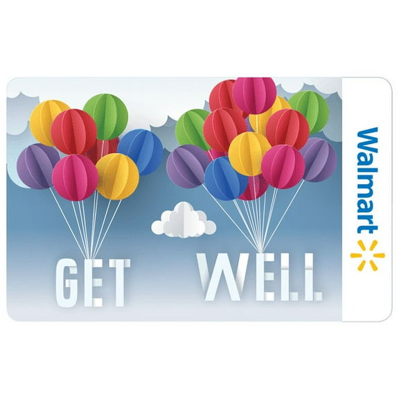 Get Well Balloons Walmart Gift Card