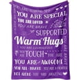 thumbnail image 1 of Get Well Blanket, Breast Cancer Gifts for Women, Get Well Soon Gift for Mom Sister Friend Coworker, Feel Better After Surgery Gifts, Sympathy Inspirational Healing Blanket, 1 of 5