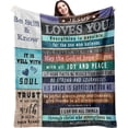 thumbnail image 1 of Get Well Blanket Healing Breast Cancer Survivor Gifts for Women Grief Scripture Inspirational Gifts 60"X 50", 1 of 6