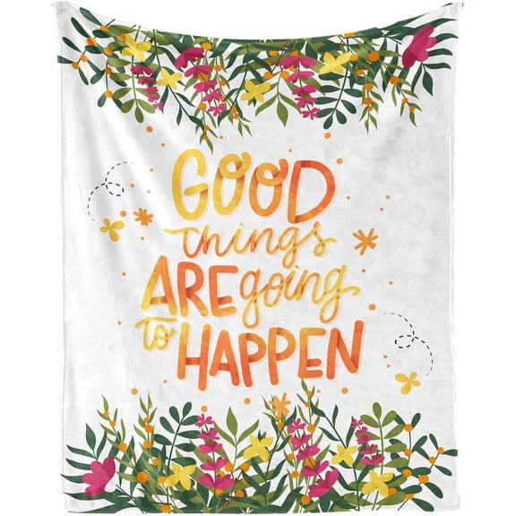 Get Well Blanket for Boys Girls, Cute Get Well Themed Design Printed Throw Blankets for Kids Lap, Chair Sofa, Warm Soft Cozy Blanket, 50×60