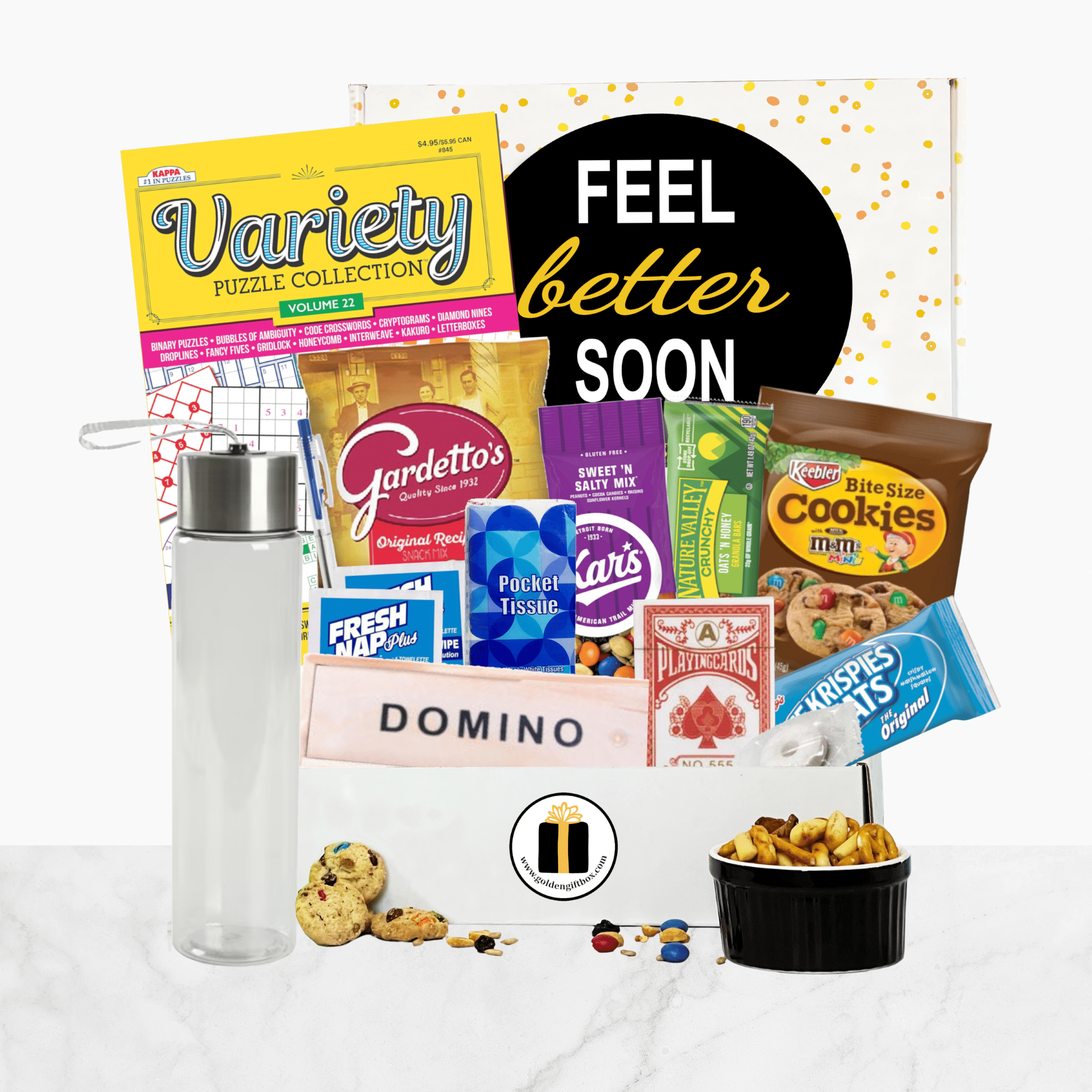 Get Well Soon - Care Package Gift Basket for Friends Recovering