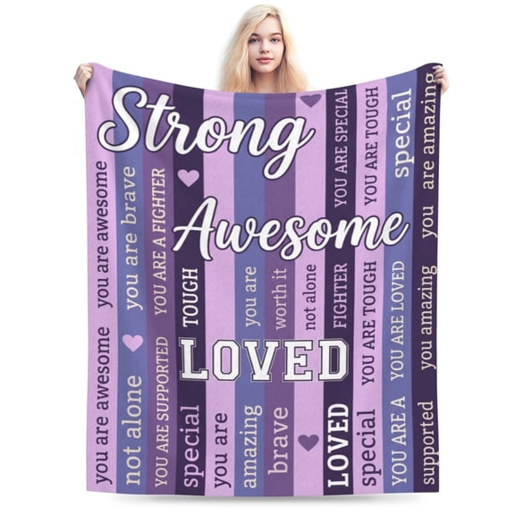 Get Well Gifts Blanket for Women, Encouragement Throw Blanket, Feel Better After Surgery Gifts for Women and Men, Inspirational Gifts for Friends Mom Sister Patients Coworker 50x40