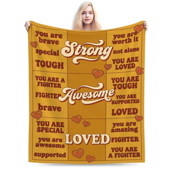 Get Well Gifts Blanket for Women, Encouragement Throw Blanket, Feel Better After Surgery Gifts for Women and Men, Inspirational Gifts for Friends Mom Sister Patients Coworker 50x40