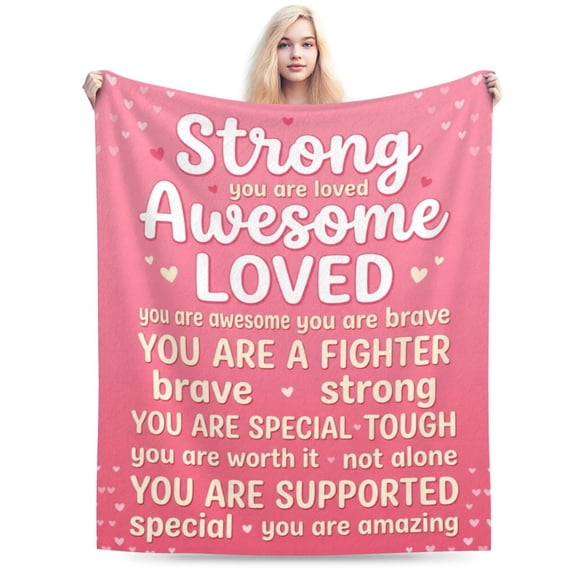 Get Well Gifts Blanket for Women, Encouragement Throw Blanket, Feel Better After Surgery Gifts for Women and Men, Inspirational Gifts for Friends Mom Sister Patients Coworker 50x40