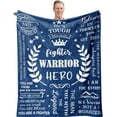 thumbnail image 1 of Get Well Gifts for Men, Get Well Soon Gifts Blanket 50"X60", Inspirational/Motivational/Encouragement Gifts for Him, Gifts for Men, Relaxation/Spiritual/Thinking of You Gift, Hug Blanket, 1 of 6