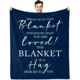 thumbnail image 1 of Get Well Gifts for Men After Surgery,Get Well Soon Gift for Man,Inspirational/Thinking of You/Feel Better Gifts for Men,Hug Healing Blue Blanket 60x50in, 1 of 6