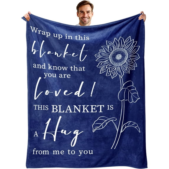 Get Well Gifts for Men & Women Get Well Blanket Thinking of You Inspirational Gifts for Him After Surgery Cancer Care Gifts for Men Chemo Healing Blanket for Friends Boy Dad Brother 50“x60”