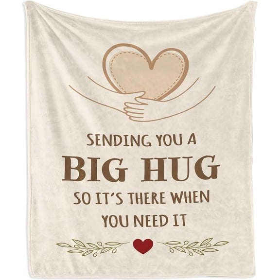 Get Well Gifts for Women Blanket 60"X50", Thinking of You Inspirational Feel Better Gifts for Women, After Surgery Sympathy Gift for Men/Daughter/Son/Mom/Dad, Birthday Hug Healing Blankets
