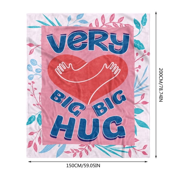 Get Well Gifts for Women, Hug Blanket 150x200CM, Thinking of You/Relaxation Gift for Women, After Surgery/Feel Better Gifts, Inspirational/Memorial/Birthday Gift for Woman Mom Wife Girlfriend
