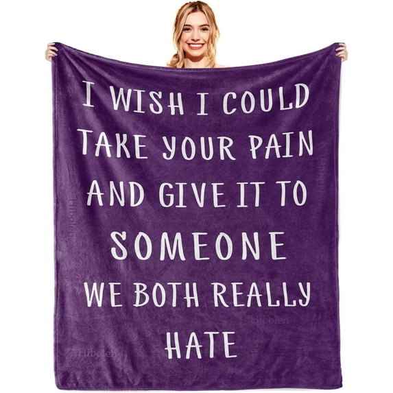 Get Well Gifts for Women/Men, Get Well Soon/Feel Better/Inspirational Gifts Throws, Birthday Fleece Blankets, Cheer Up/Condolence Gift Throw, Get Well/Healing Blanket 50"x60"