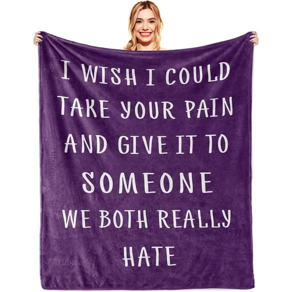 Get Well Gifts for Women/Men, Get Well Soon/Feel Better/Inspirational Gifts Throws, Birthday Fleece Blankets, Cheer Up/Condolence Gift Throw, Get Well/Healing Blanket 50"x60"