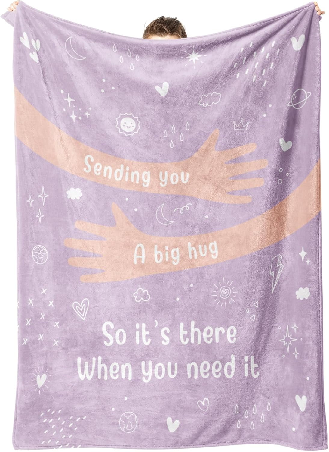Get Well Gifts for Women Men, Hug/Healing Blanket, Thinking of You/Cancer Care/Sympathy/After Surgery Gifts for Friends, Sister, Coworkers, Soft Throw Blankets