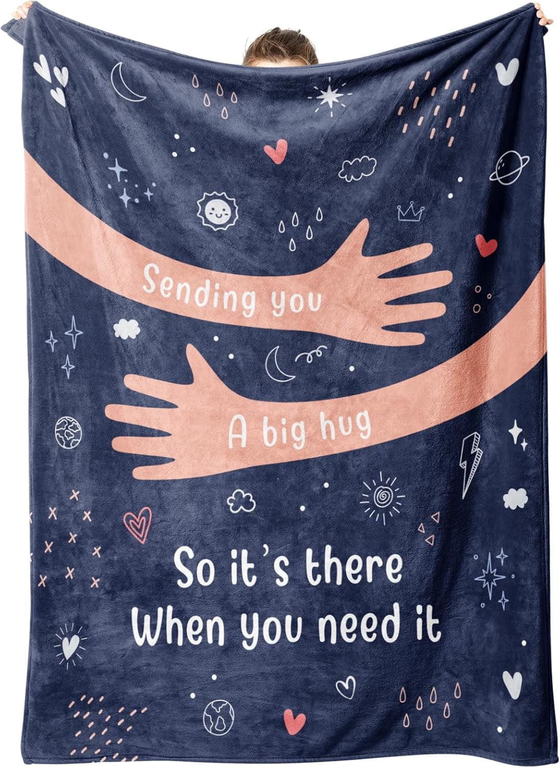 Get Well Gifts for Women Men, Hug/Healing Blanket, Thinking of You/Cancer Care/Sympathy/After Surgery Gifts for Friends, Sister, Coworkers, Soft Throw Blankets