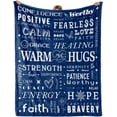 thumbnail image 1 of Get Well Gifts for Women Men After Surgery, Inspirational Gifts for Women, Feel Better After Surgery Gifts, Soft Warm Hug Blanket, Blue Get Well Throw Blanket, 1 of 1