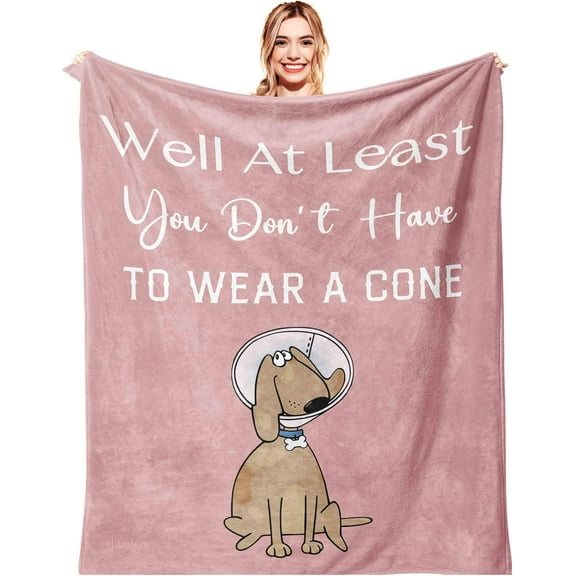 Get Well Gifts for Women/Men After Surgery, Sympathy Gift, Feel Better/Get Well Soon Gifts for Women, Surgery Recovery Gifts for Men, at Least You Dont Have to Wear A Cone Blanket