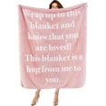 thumbnail image 1 of Get Well Gifts for Women - After Surgery Blanket with Inspirational Words Sympathy Gift for Elderly Adults Hug Soft Fleece Healing Blanket Blue 50x60 Inch, 1 of 5