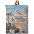 thumbnail image 1 of Get Well Gifts for Women - After Surgery Blanket with Inspirational Words Sympathy Gifts for Elderly Adults Heartfelt Hug Soft Blue Healing Blanket 50x60 in,Decor, 1 of 5