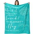 thumbnail image 1 of Get Well Gifts for Women After Surgery - Hug Blanket - Thinking of You Gift for Mom Friend Sister - Feel Better Inspirational Gifts for Women - Get Well Soon Gift - Purple Sunflower Blanket, 1 of 6