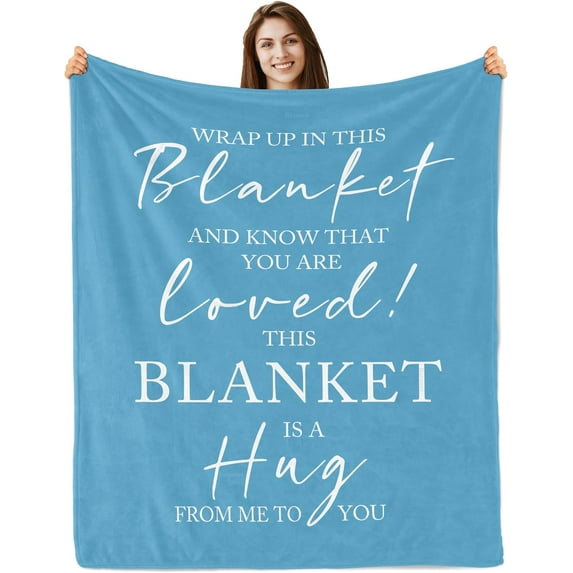 Get Well Gifts for Women After Surgery, Thinking of You Gifts for Women, Feel Better Gifts for Women, Inspirational Encouragement Healing Gifts for Women, Hug Blanket 60"X50"