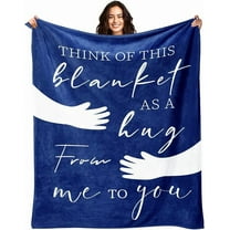 Get Well Gifts for Women - Thinking of You Gifts - Hug Healing Blanket for Women - Inspirational Sympathy Cancer Care Feel Better After Surgery Gift for Friends Coworkers - Purple Blankets 50"x60"
