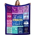 thumbnail image 1 of Get Well Gifts for Women Blanket After Surgery Warm Hugs Inspirational Religious Words Blankets and Throws Gifts for Sofa Couch Living Room 50"X40", 1 of 5