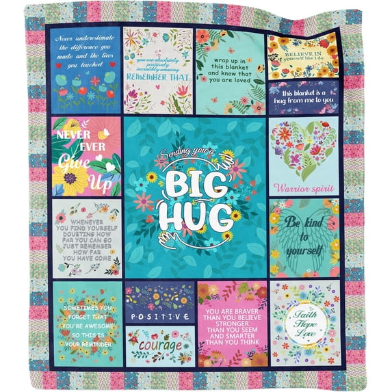 Get Well Gifts for Women, Inspirational Healing Blanket, Feel Better After Surgery Gifts, Soft Warm Hug Blanket Throw