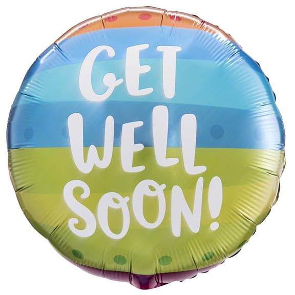 Harnel 18" Get Well Mylar Balloons - Pack of 10