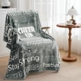 thumbnail image 1 of Get Well Soon Blanket - Healing Blanket with Inspirational Words,Blanket Gifts for Women and Men, Feel Better Gifts, Comfort Blanket with Positive Messages, Cozy Hug Blanket Queen 90"x90", 1 of 5