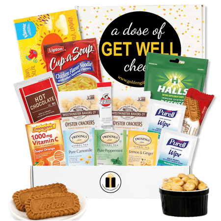 Get Well Care Package for Women & Men – Thoughtful Get Well Gift Box with Soup, Herbal Tea, Cocoa, Snacks & Comfort Essentials