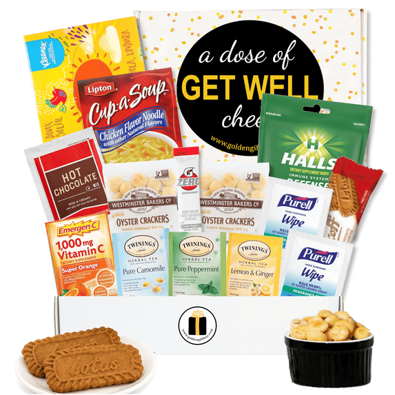 Get Well Care Package for Women & Men – Thoughtful Get Well Gift Box with Soup, Herbal Tea, Cocoa, Snacks & Comfort Essentials