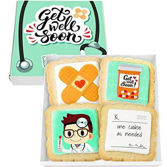 Get Well Soon Cookies 4 pack