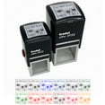 thumbnail image 1 of Get Well Soon Cosmos Flowers Drawing Self-Inking Rubber Stamp Ink Stamper - Brown Ink - Small 1 Inch, 1 of 7