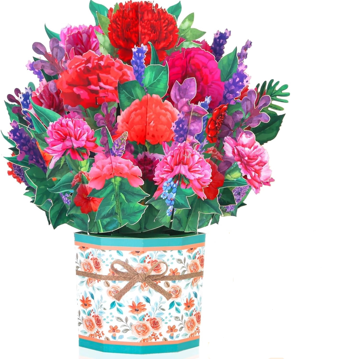 Get Well Soon Flower Pop Up Card, 3D Flower Bouquet Greeting Cards For ...