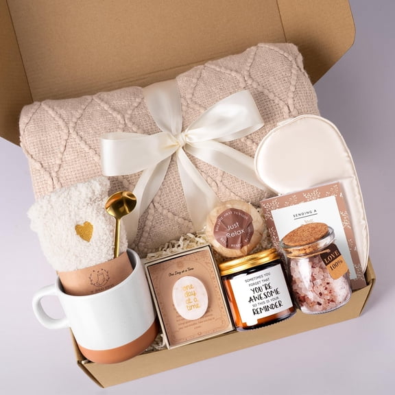 Get Well Soon Gift Baskets for Women Care Package, Self Care After Surgery Recovery Spa Gift Baskets, Sympathy Thinking of You Birthday Feel Better Gifts for Women Mom Sister Friend