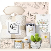 Get Well Soon Gift Baskets for Women Self Care Gifts, Spa Care Package After Surgery Inspirational Thinking of You Sympathy Gifts, Birthday Christmas Gift for Mom Friends Sister Grandma w/ Blanket