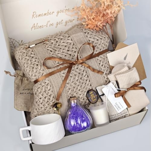 Get Well Soon Gift Baskets for Women, Sympathy Gift Baskets,Care Package for Women,Bereavement/Miscarriage/Grief Gifts Creamy White$$Home Decor, Kitchen, & Other